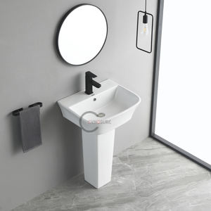 Lavabo de cerámica con columna 2026: combinación de lavabo y columna para apartamentos y microresidencias - Product Image 3