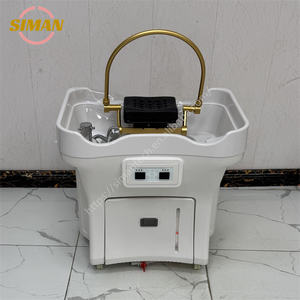 Bassin de <span class=keywords><strong>lavage</strong></span> de <span class=keywords><strong>cheveux</strong></span> portable Siman No Plumbed Head Spa, équipement de spa capillaire japonais, réservoir d'<span class=keywords><strong>eau</strong></span> de 60L et réservoir d'eaux usées de 30L - Product Image 2