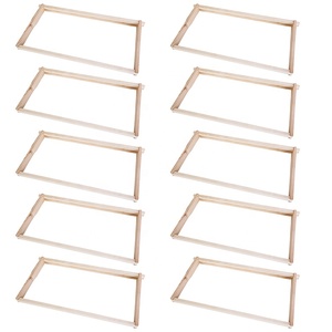 (10 pièces) prix usine Langstroth cadre de ruche en bois de pin cadre de ruche profonde/moyenne pour l'apiculture - Product Image 5