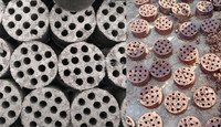Machine à briquettes en nid d'abeille à pression manuelle de 100 mm 140 mm, machine à fabriquer des boulets de charbon, outil manuel à 12 trous pour la fabrication de blocs de fumier de vache