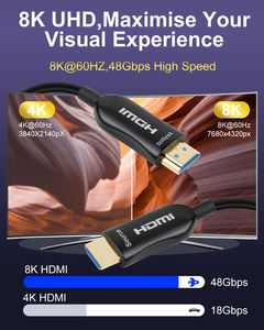 Kabel AOC serat optik HDMI 2.1, berlapis emas 8K 60Hz 4K 120Hz 48Gbps kecepatan tinggi Male untuk Monitor PC PVC komputer DVD <span class=keywords><strong>Pl</strong></span> - Product Image 4