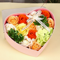 Zeepbloemen Hartvormige Doos 2026 Valentijnsdag Moederdag Cadeau Zeepbloemen Doos Cadeausets