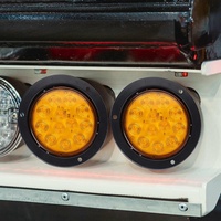 4 pouces rond rouge/ambre 12V Led clignotant feux de frein arrière feux pour camion remorque