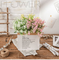 Vente en gros d'herbe de pampa séchée esthétique et de feuillage de remplissage, fleurs artificielles, fausses plantes pour bouquet de mariage bohème, décoration intérieure, bricolage