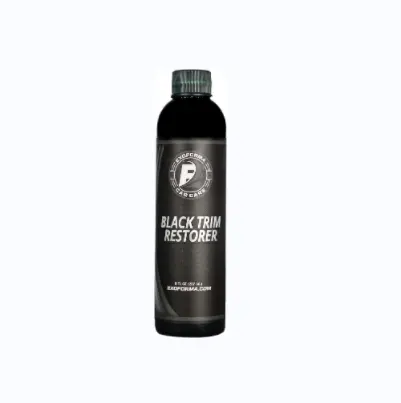 High shine effect Black Trim Restorer - Highly Durable Plastic Trim Restorer,Protects against UV & Lasts up to 6 Months!