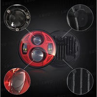 Phare LED Spider intégré de 5,75 pouces avec faisceau haut/bas, ajustement universel, garantie 1 an - Remplacement pour moto