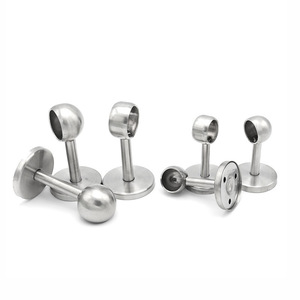 Stainless Steel Towel <b>Holder</b> Flange Base Thickened Durable Wardrobe <b>Rod</b> Support Minimalist Design Furniture Hardware - Product Image 2