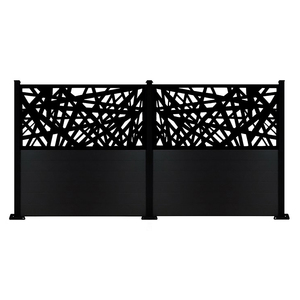 Valla WPC horizontal de 6 pies y puertas <span class=keywords><strong>para</strong></span> casas Valla DE PANTALLA DE PRIVACIDAD sin excavación con <span class=keywords><strong>tratamiento</strong></span> de superficie en relieve - Product Image 6