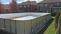 Barrière de patinoire synthétique en polyéthylène, panneau de protection de patinoire en aluminium pour hockey