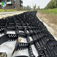 Высокопрочная промышленная уличная геосетка из HDPE с УФ-защитой для стабилизации гравия, с 5-летней гарантией