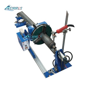 Double Guide Rail Combination 300kg 200kg 100kg Load Capacity Welding Turntable Automatic Rotary Welding Positioner for Pipes - Product Image 6