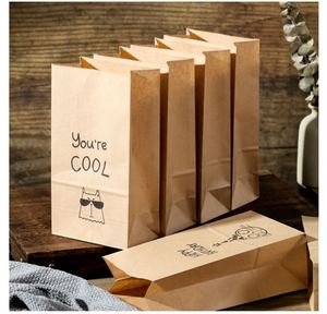 Bolsas de Papel Kraft Desechables al por Mayor, Bolsas de Papel SOS para Envasado de Alimentos, Materiales Reciclables con Logotipos - Product Image 3