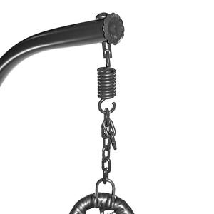 Chaise longue à bascule en métal élégante pour l'extérieur, chaise à bascule de patio avec cadre - Product Image 4