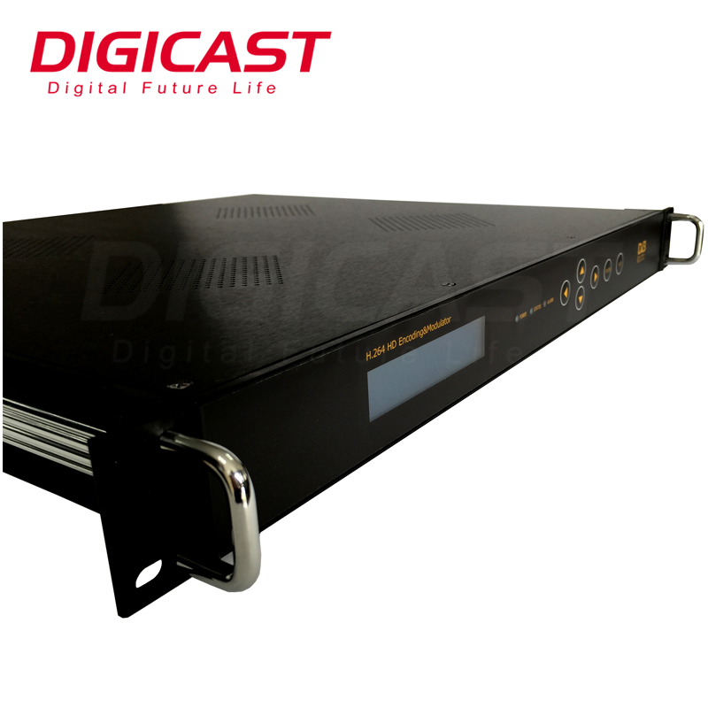 DMB-9581 DVB Numérique 8 Canaux H.264 HD ISDB T Modulateur D'encodeur Intégrant Codage Multiplexage encodeur modulateur dvbc