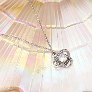 Cadena de oro de 14k <span class=keywords><strong>Vintage</strong></span> para mujer y niña, colgante de trébol de cuatro hojas, Gargantilla con dijes de piedra de nacimiento rosa - Product Image 5