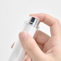 Flacon-seringue sans air en PETG jetable de haute qualité pour sérum de soin de la peau, usage cosmétique professionnel, capacité de 10 ml