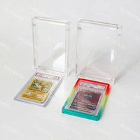 Étui de présentation et de protection personnalisé en acrylique transparent pour cartes gradées PSA, compatible avec les cartes Pokémon et autres cartes PSA, avec support de rangement pour slabs