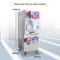 Machine à glace dure commerciale en lots, machine à gelato 50-55L/H 3.8KW, OEM ODM, vente en gros, approvisionnement direct usine