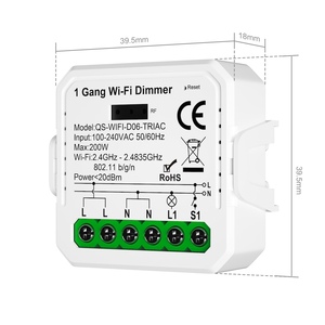 Venta caliente interruptor de luz inteligente inalámbrico atenuación 1 2 3 <span class=keywords><strong>4</strong></span> Gang Smart Zigbee Módulo de interruptor de atenuación Tuya - Product Image 1
