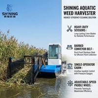 Récolteuse multifonctionnelle d'algues aquatiques pour la collecte et l'élimination des jacinthes d'eau des lacs en Amérique du Sud