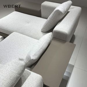 Wbert โซฟาสำหรับครอบครัวขนาดใหญ่จากอิตาลีผ้าปอผสมกันแบบแยกส่วนน้อยที่สุดสำหรับโรงแรมวิลล่าห้องนั่งเล่น - Product Image 5