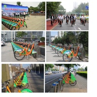Système de vélos publics urbains et de location, vélo en alliage d'aluminium ou poteau de stationnement en acier inoxydable