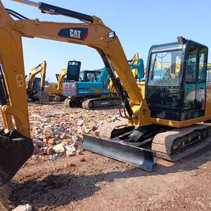 Qualité fiable, excavatrice d'occasion de 6 tonnes, petite taille, pelle rétro-excavatrice d'occasion, chenille cat 306.5 avec peu d'heures de travail - Product Image 2