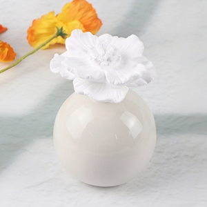 Bán buôn gốm hoa sậy khuếch tán chai tròn sứ trang trí nhà hương liệu khuếch tán tinh dầu - Product Image 1