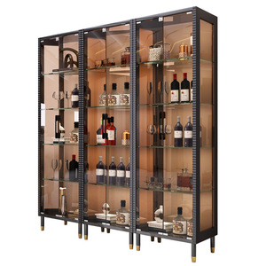 Vinoteca de Madera con Diseño Moderno y Cristal Templado Personalizado, Mueble de Exhibición de Vinos para el Hogar - Product Image 6