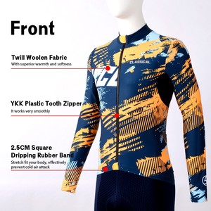 Giacca Termica <span class=keywords><strong>Invernale</strong></span> da <span class=keywords><strong>Ciclismo</strong></span> Tarstone per Uomo, Manica Lunga, Antivento, Calda, per Bicicletta - Product Image 3