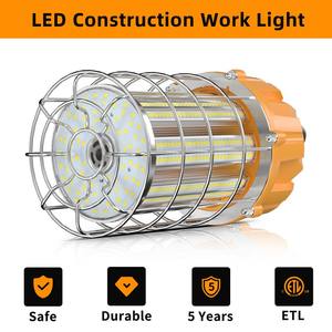 Lampe de travail LED portable, guirlandes lumineuses de chantier, éclairage LED temporaire, éclairage de chantier, éclairage d'atelier, éclairage extérieur - Product Image 5