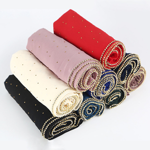 Sciarpa Hijab in Modal alla Moda, Stile Malese e Indonesiano, in Chiffon con Strass, Delicata sulla Pelle, per Tutte le Stagioni, Foulard di Alta Qualità per Donne - Product Image 6