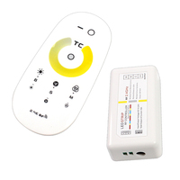 12V simple/double couleur RGB RGBW bande variateur de lumière contrôleur LED contrôleur 2.4G RF télécommande Blister Pack connecteurs PWM