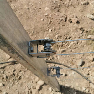 Poste de metal para viñedo con acero galvanizado, poste de extremo de enrejado resistente para vid y huerto - Product Image 4