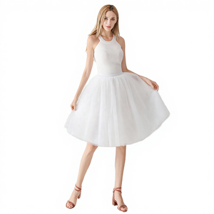 Jupe midi plissée en mousseline unie à taille élastique personnalisée pour femme, taille naturelle, respirante pour l'été - Product Image 2