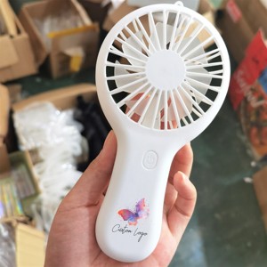 Nouveautés : Mini ventilateur portable rechargeable, personnalisable avec votre logo, pour table ou à main, idéal pour les extensions de cils - Product Image 3