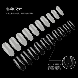 Uñas postizas clásicas francesas de <span class=keywords><strong>ballet</strong></span> con puntas a presión y puntas de uñas de pie sin costuras, juego de uñas postizas transparentes de cobertura completa - Product Image 5