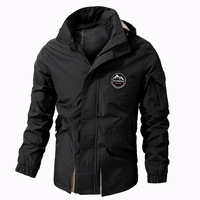 Veste coupe-vent matelassée écologique pour homme, nouvelle collection hiver, grande taille, capuche amovible, couleur unie, respirante, très demandée