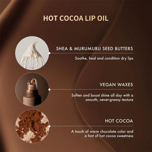 ลิปน้ำมันโกโก้สำหรับผู้หญิงฉลากตามสั่งเรียบและให้ความชุ่มชื้นแบบวีแกนฉลากตามสั่ง - Product Image 5