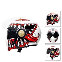 Nouveau rétro casque samouraï Combo casque moto dark vador Non-Scorpion quatre saisons moto rue voiture demi casque