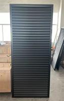 Volets de fenêtre en métal à impact d'ouragan au design moderne Nouvelle persienne en aluminium Jalousie Volets extérieurs Porte Cadre en alliage d'aluminium