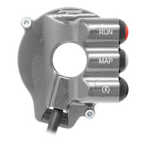 Copertura del comando dell'acceleratore con interruttore integrato nel manubrio per Aprilia TUONO/RS 660 (Titanio) - Product Image 4