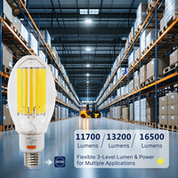 Ampoule LED de haute qualité 16500LM 120V-277V, culot EX39, 3 puissances sélectionnables, ampoule LED HID adaptée aux éclairages à haut mât, certifiée ETL FCC
