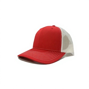 Wholesale Trucker Hat 6 Panels High Quality With Mesh Structured Crown Mid <b>Profile</b> Curved Brim <b>Plastic</b> Closure for Men and Women - Product Image 2