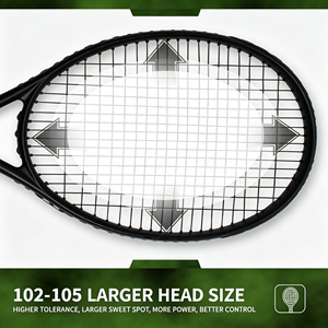 GQK GC4172 Full Carbon Fiber Tennis Racket for Professional Players-High Power Spin <b>Control</b> Lightweight Design Customizable - Product Image 6