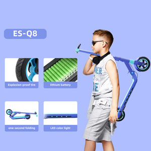 Patinete Eléctrico de 24V para Niños, Adolescentes y Adultos de 6 a 12 Años o Más, Marco de Aleación de Aluminio, Dos Ruedas, Movilidad, 14 km/h, Plegado con un Clic - Product Image 5