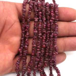 Cuentas de Corindón Rojo Rubí, Cuentas de Piedras Preciosas Naturales, Hilo de 34 Pulgadas, Suministros para la Fabricación de Joyas - Product Image 3