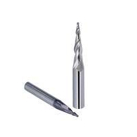 Fraise à bout conique en carbure de tungstène de haute précision, vente chaude, ODM/OEM, fraise à bout conique, fraise à bout sphérique conique pour CNC