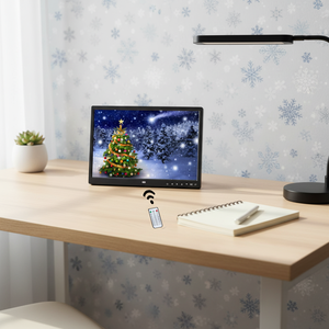 Marco de Fotos Digital con Pantalla LCD de Alta Resolución de 15.6 Pulgadas, Reproductor de Video, Presentación de Diapositivas y Reloj - Product Image 1