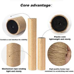 DIY tiang goresan kucing gaya klasik, aksesori rangka panjat kucing, pengganti bahan pilar rangka panjat kucing - Product Image 2